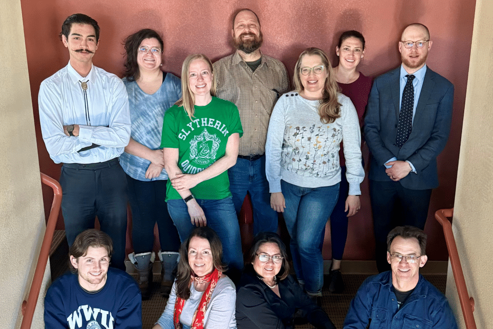 Group photo of Colorado Public Defender Steamboat Springs trial office staff.